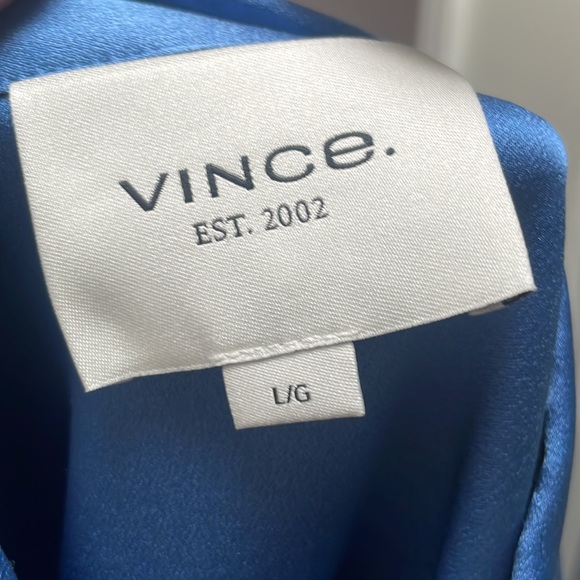 Vince blue silk blouse - Picture 4 of 5
